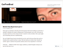 Tablet Screenshot of carfreebrad.com